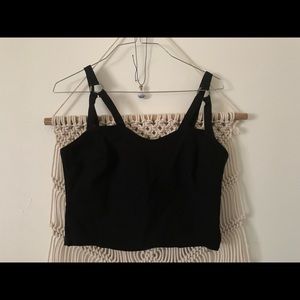 Black crop top